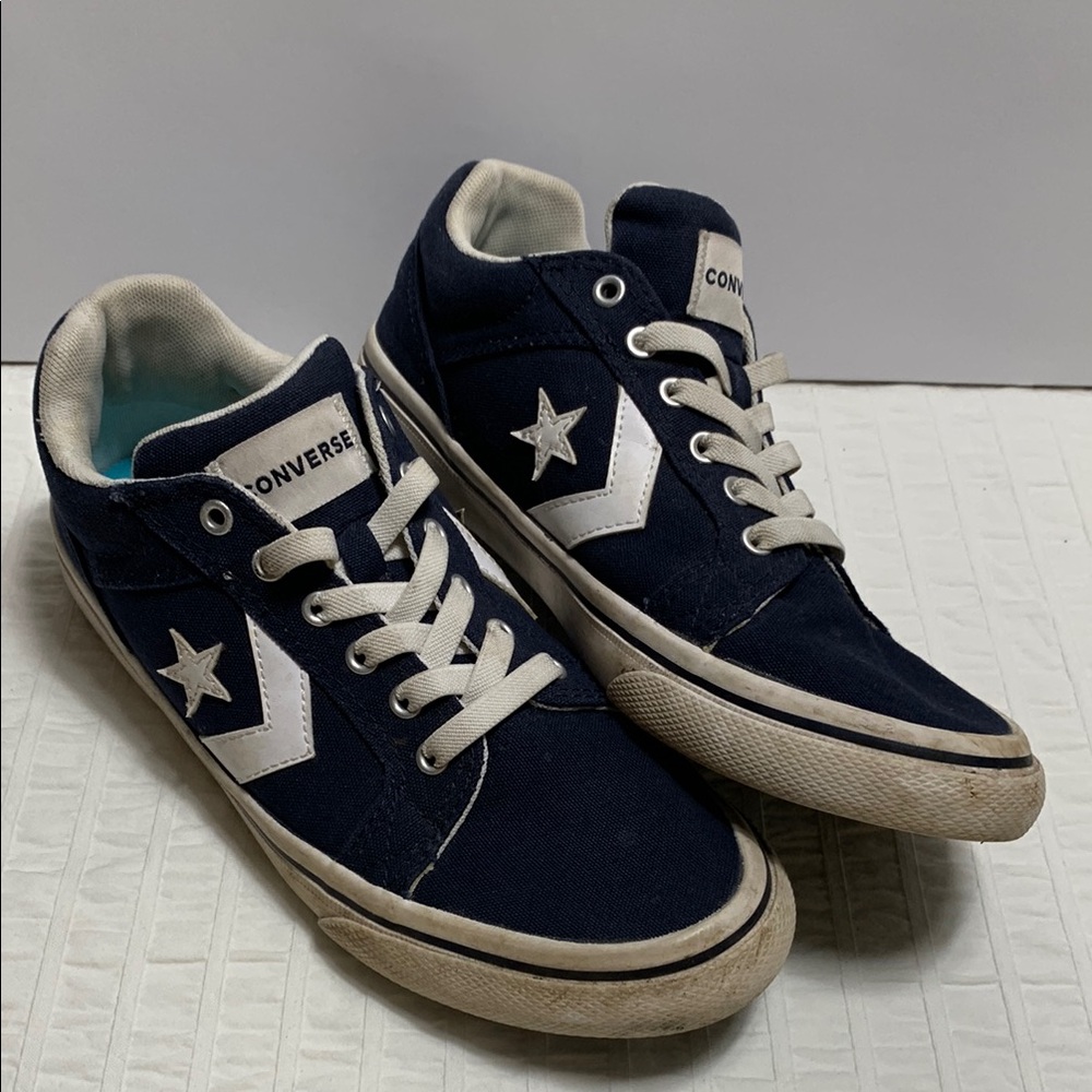 US 6M/8W Converse El Distrito 2.0 Unisex Navy Canvas Sneakers